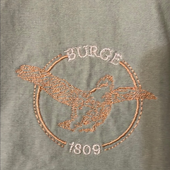 Lady Beretta Green Button Down Shirt with Dress Shirt Collar - Picture 4 of 7